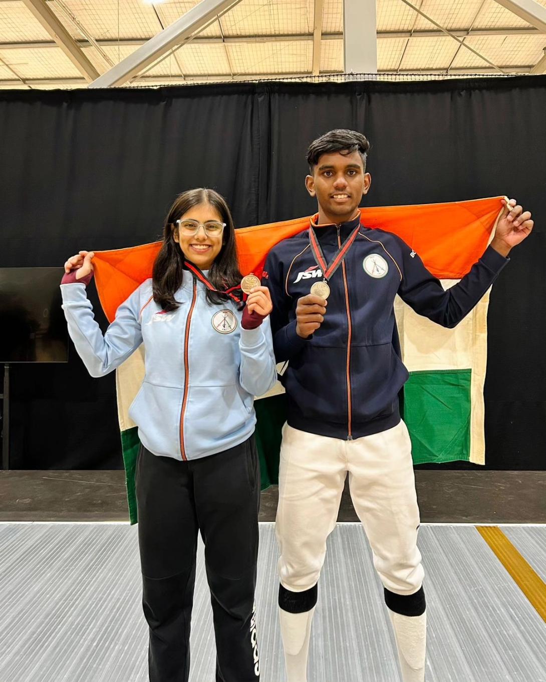 KheloIndia athletes shine with a Silver & Bronze at the championship. KheloIndia athletes shine with a Silver & Bronze at the championship.